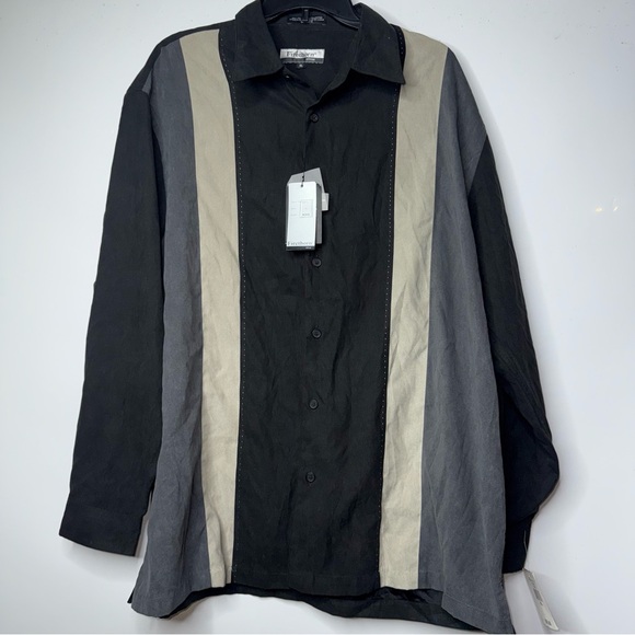 Colorblock Casual Button Down Shirt - Picture 4 of 15